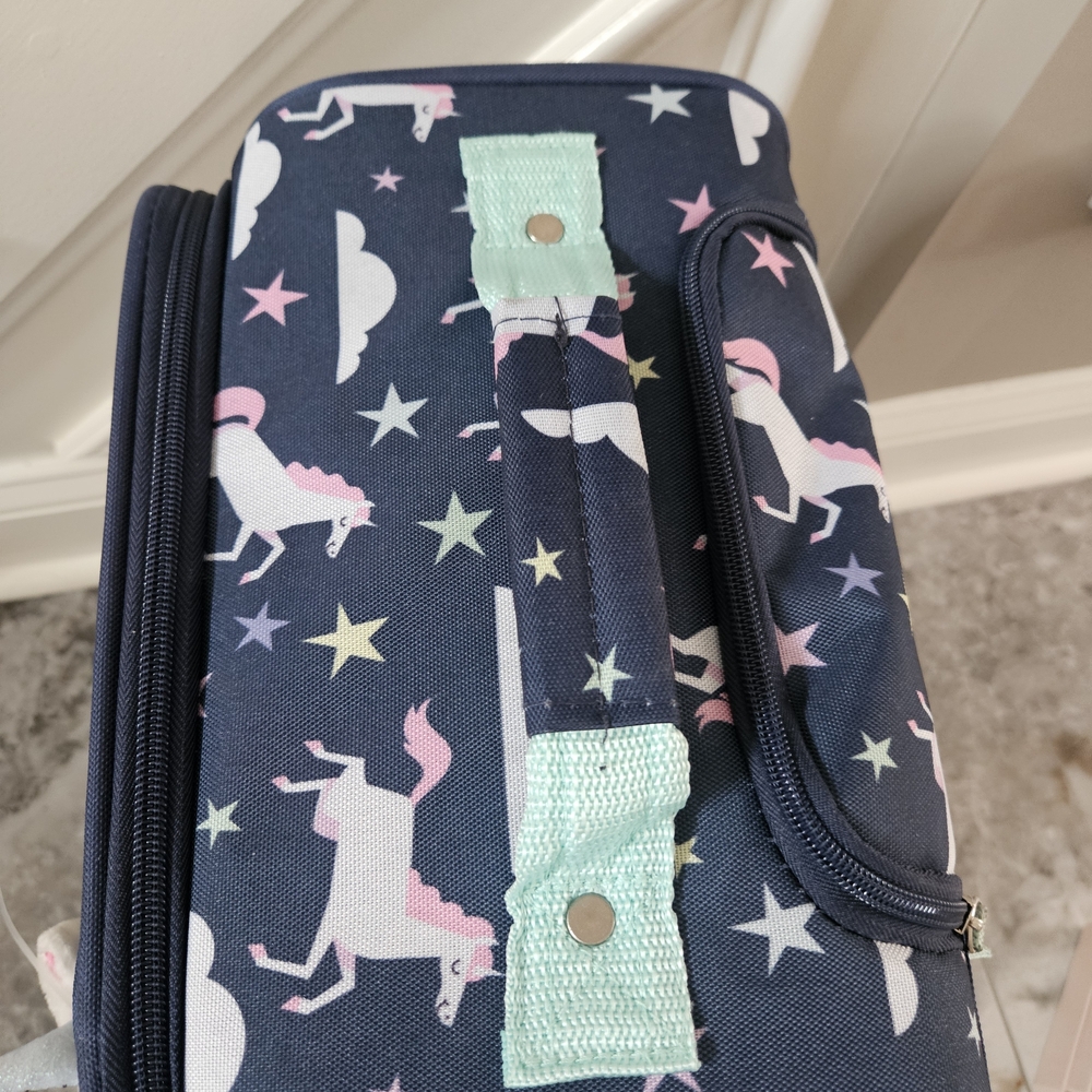 Kids Unicorn Carry On Rolling Luggage - Picture 9 of 16